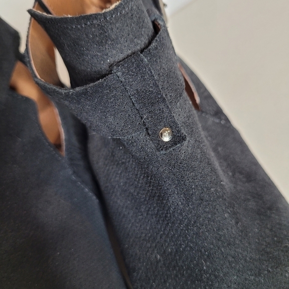 Tara M. Keegan Black Suede Leather Ankle Boots - Size 6 - 6.5 - Picture 9 of 15